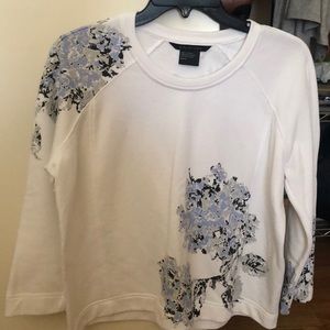 Armani Exchange White Crop Shirt